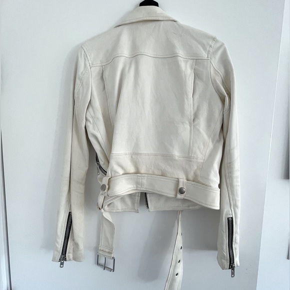 Neiman Marcus Kendall + Kylie White Leather Jacket - Picture 3 of 4